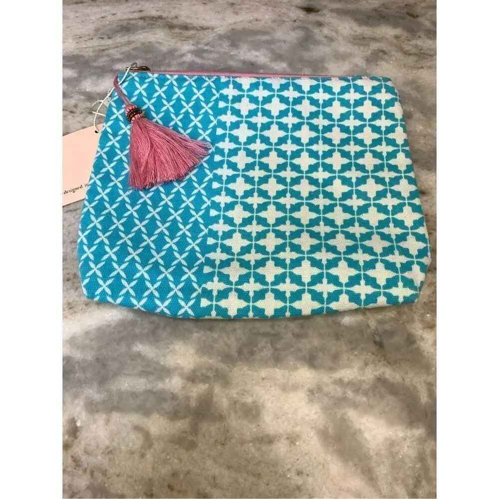 Blue Purse Pouch #makeup bag #clutch